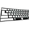 Placa personalizada de espuma de absorção de choque PU Poron para absorção de som do teclado