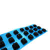 Botão de silicone à prova de poeira preto de 2 mm para teclado 